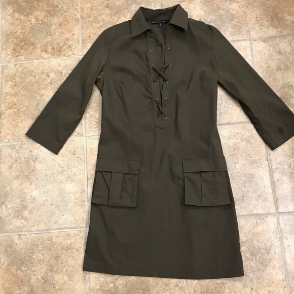 Lafayette 148 New York Dresses & Skirts - Lafayette 148 New York Brown Lace Up Dress,  2